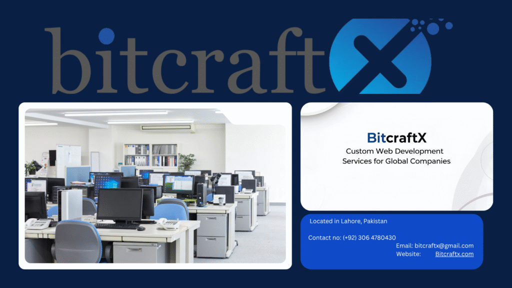 BitcraftX custom web development solutions for global clients