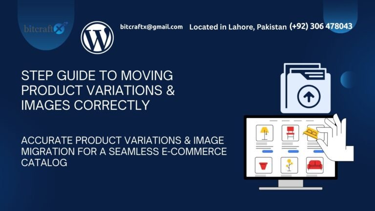 Accurate product variations and image migration for e-commerce catalog transfer